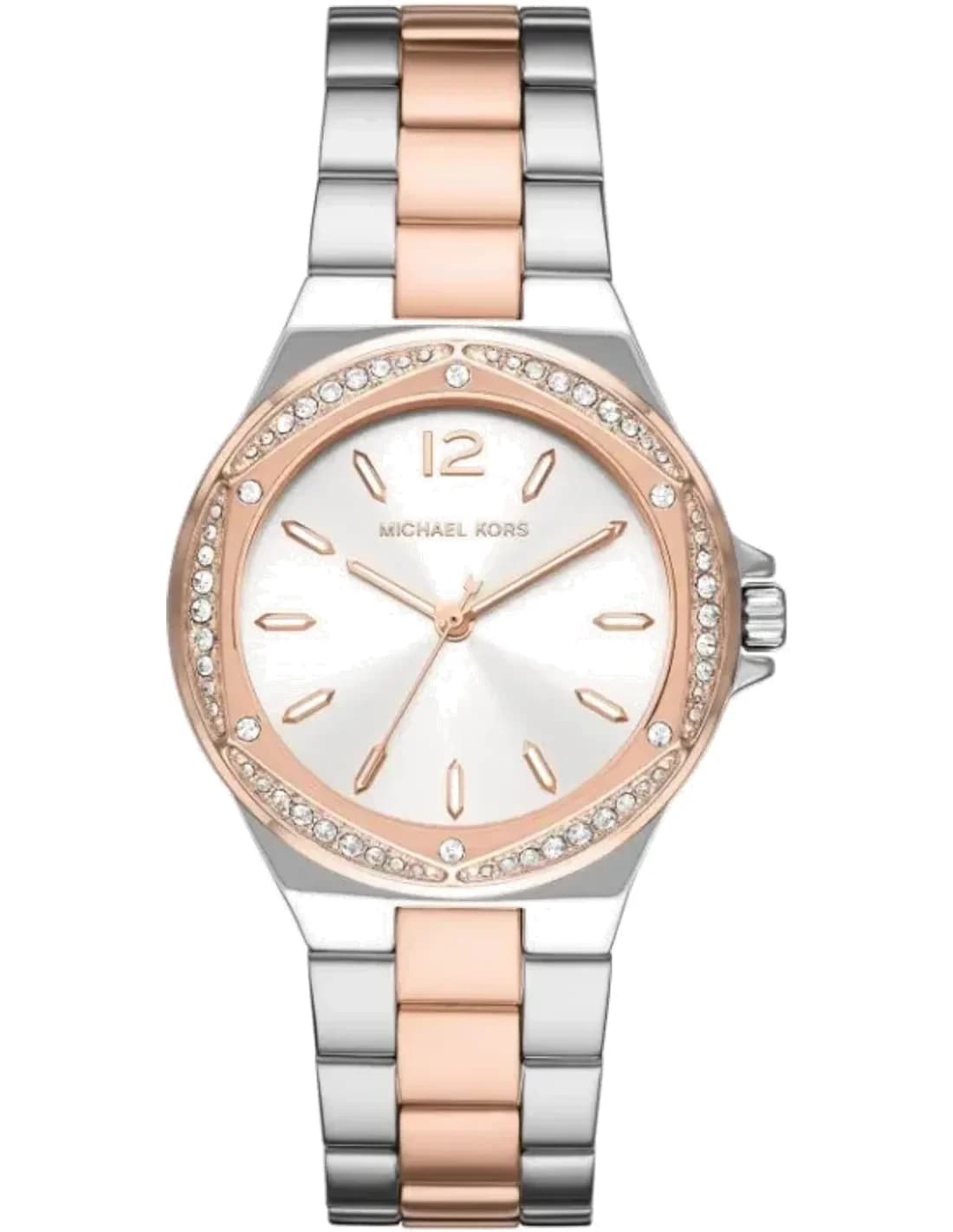 Michael Kors Lennox MK6989 women's watch with two-tone stainless steel bracelet