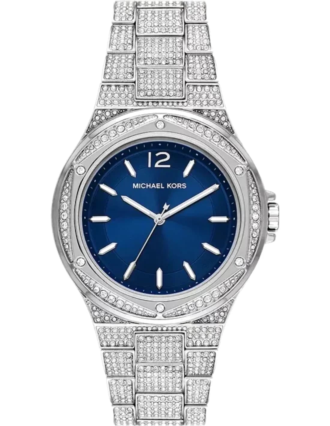 Michael Kors MK6990 Lennox Women's Watch Blue Pavé Dial and Crystal Bracelet