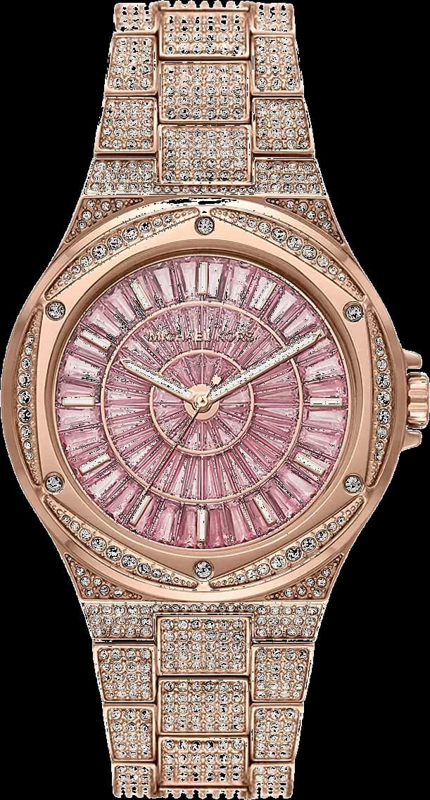 Michael Kors Lennox MK6992 Crystal-Set Dial Stainless Steel Bracelet Women's Watch