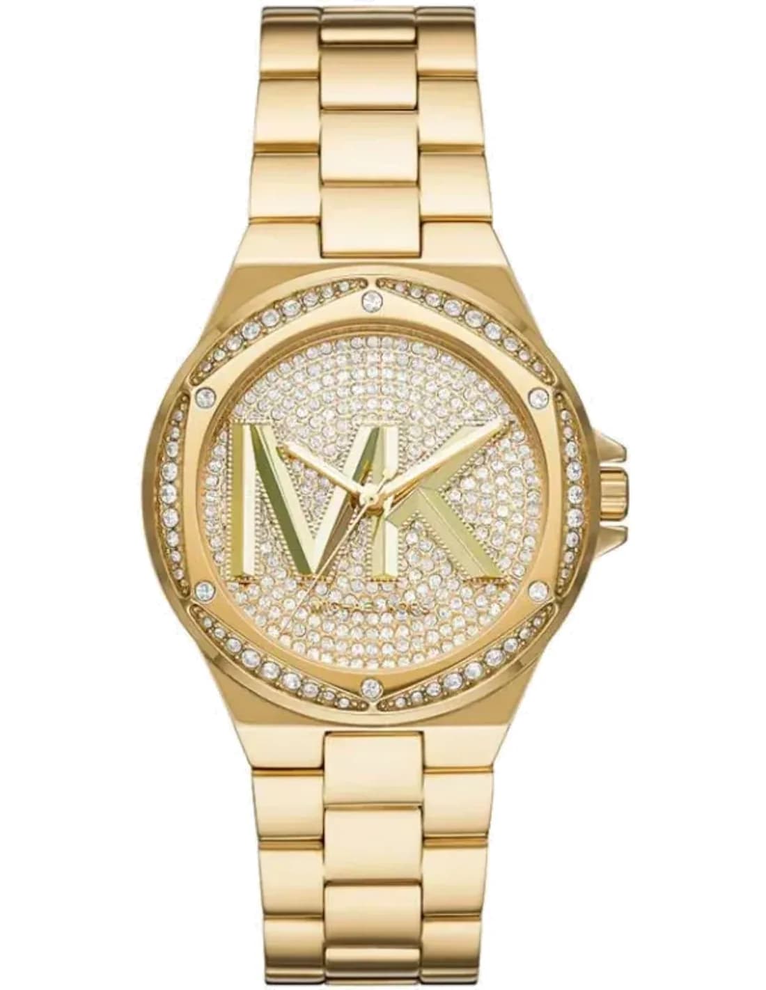 Michael Kors Lennox MK7229 watch gold dial paved with crystals