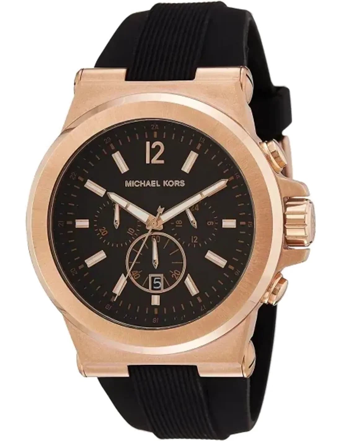 Montre Michael Kors MK8184 Dylan Acier Or Rose et Cadran Noir