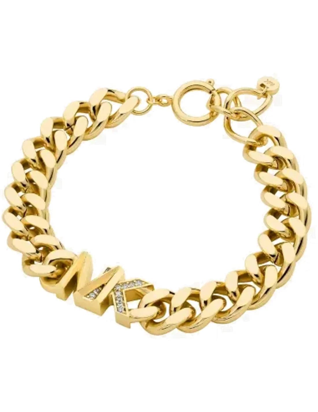 Bracelet Michael Kors Premium plaqué or incrusté de zircons