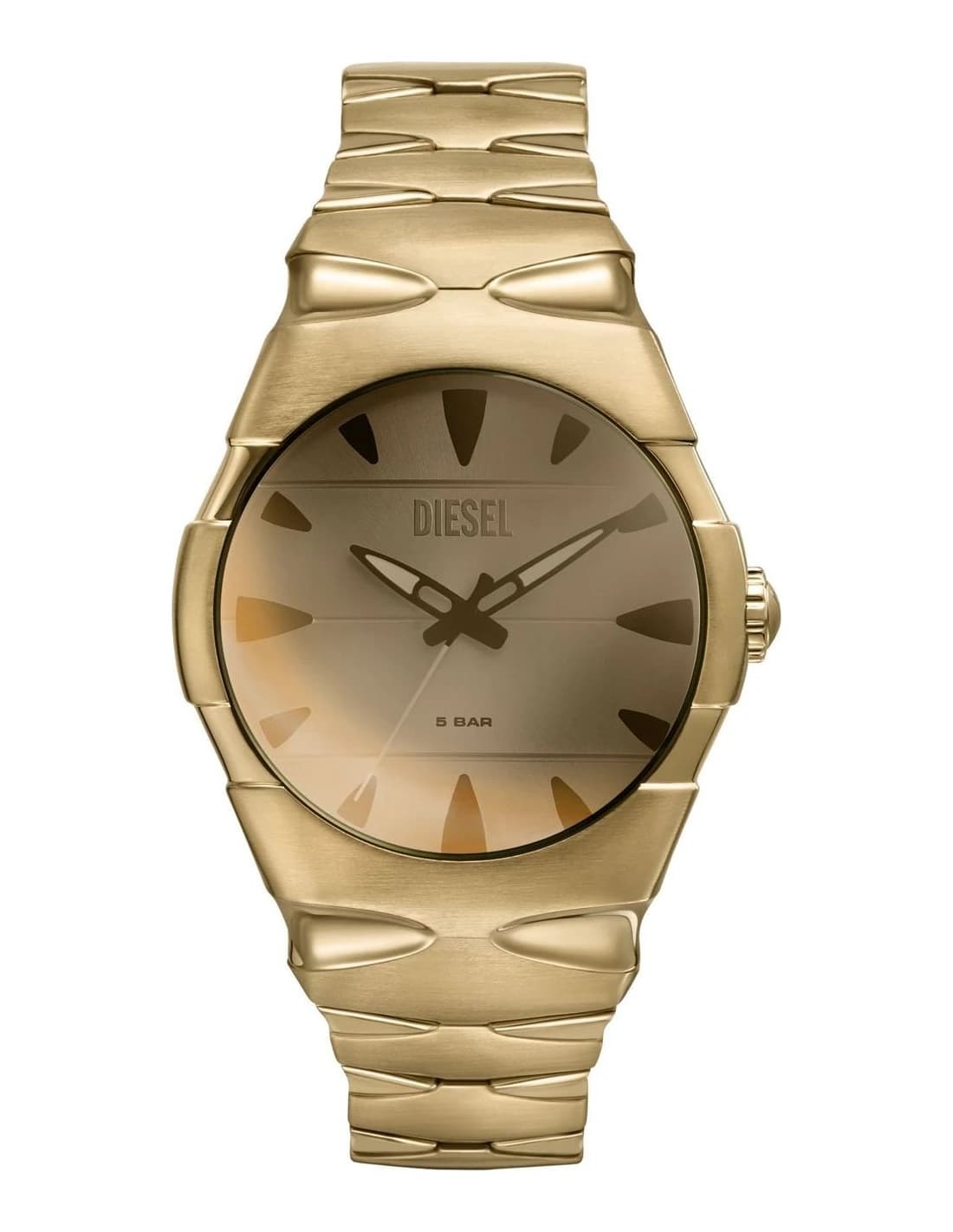 Diesel DZ2214 montre homme, cadran doré et bracelet acier