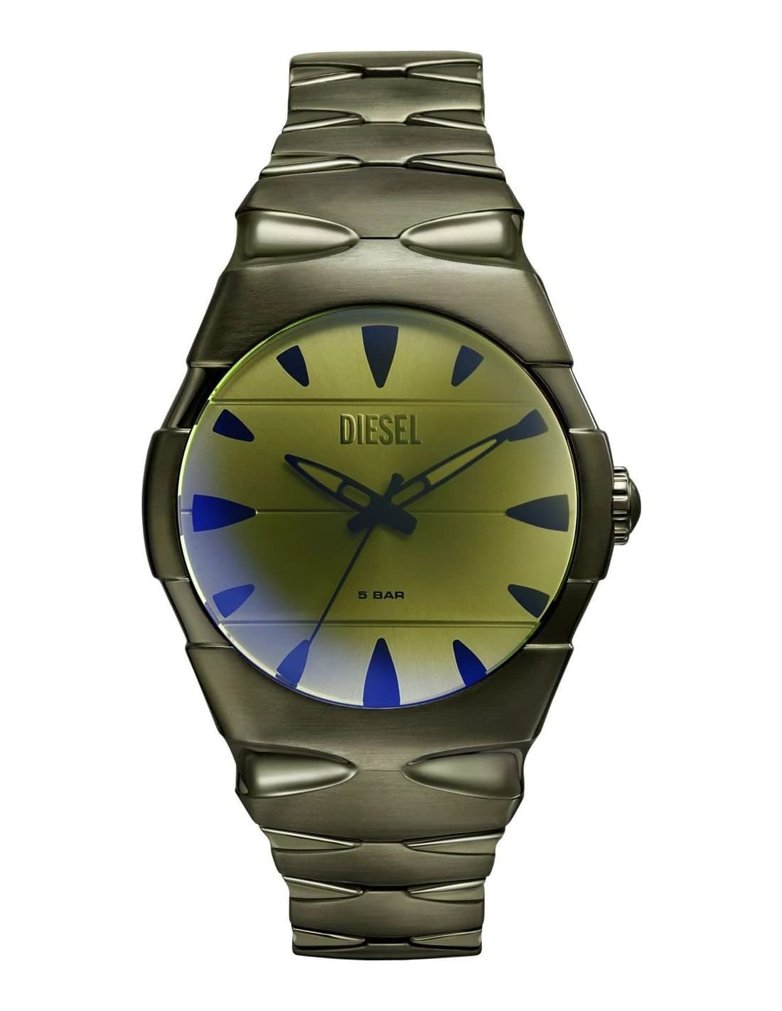 Diesel DZ2215 montre homme, cadran vert et bracelet acier