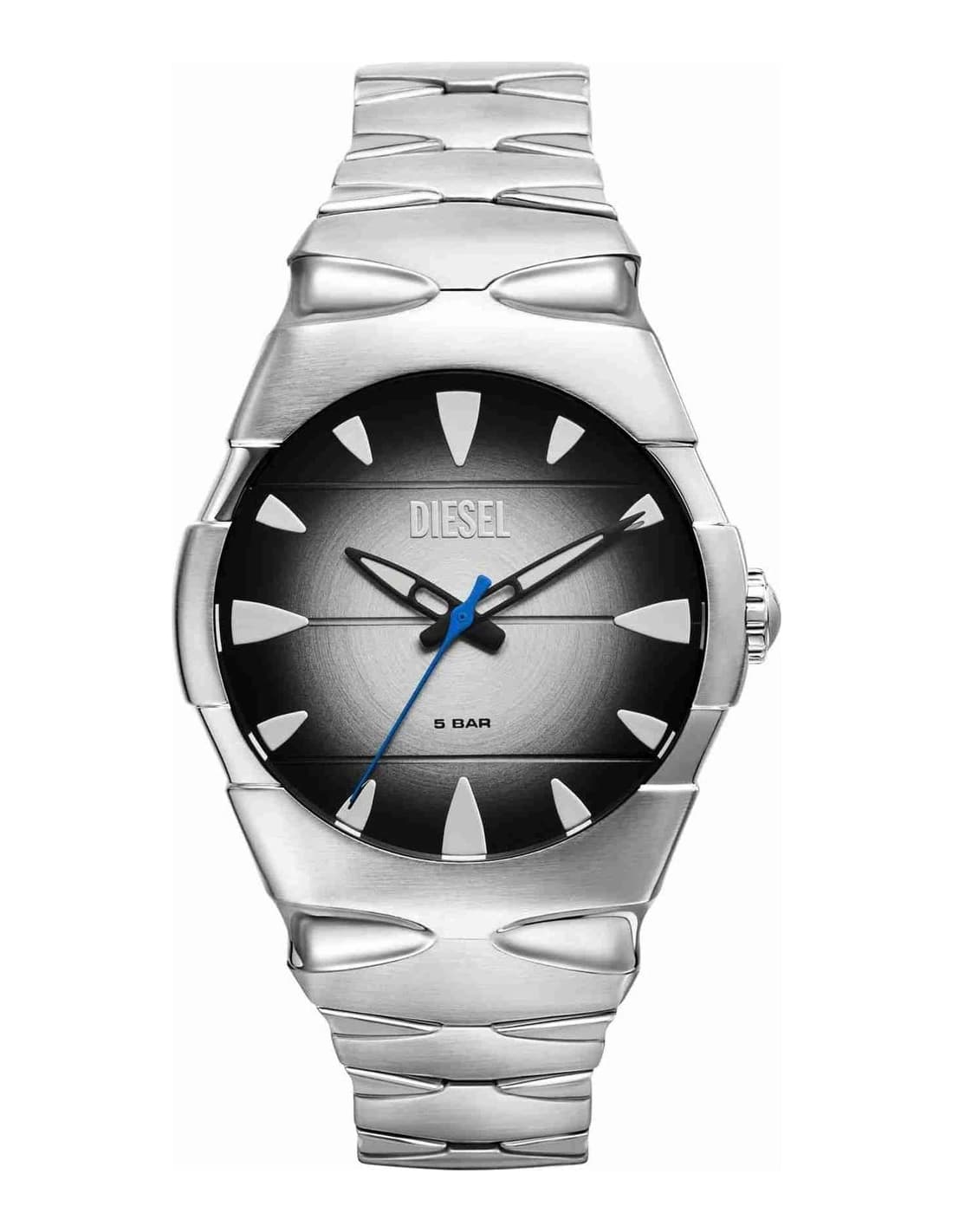Diesel DZ2224 montre homme, cadran noir et bracelet acier
