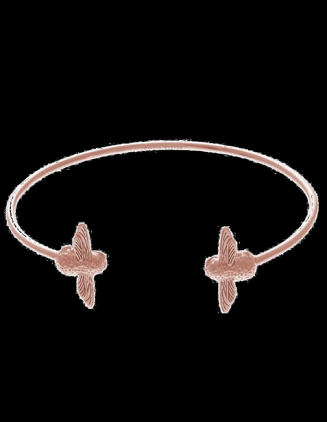 Bracelet Olivia Burton Abeille 3D OBJ16AMB02 Acier or rose