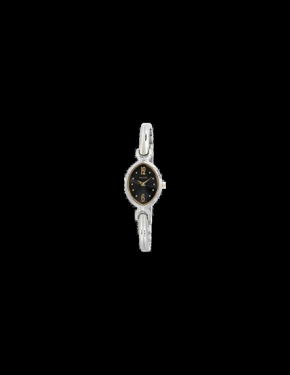 Pulsar PTA387 Women's Watch Rectangular Case and Gold-Tone Steel Bracelet