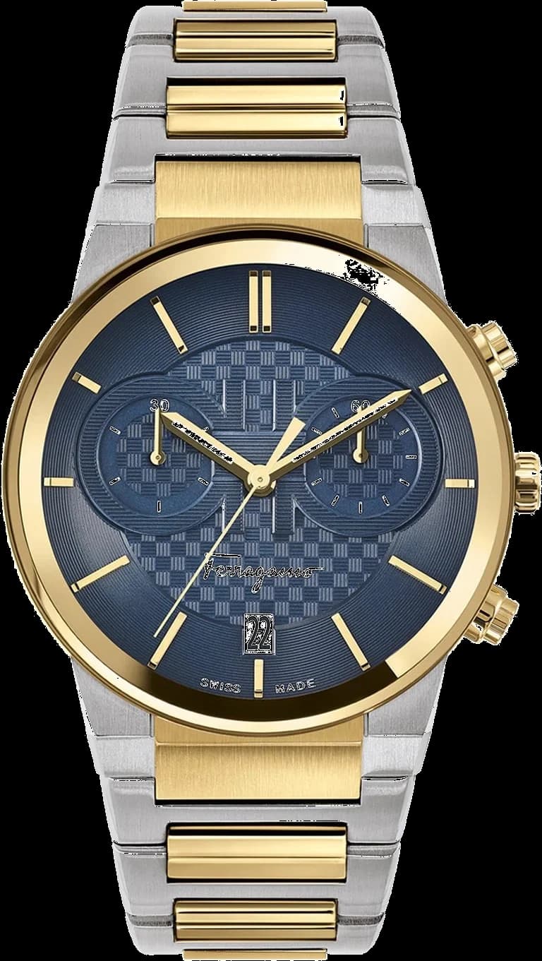 Salvatore Ferragamo SFME00521 Bicolor Steel Chronograph Watch