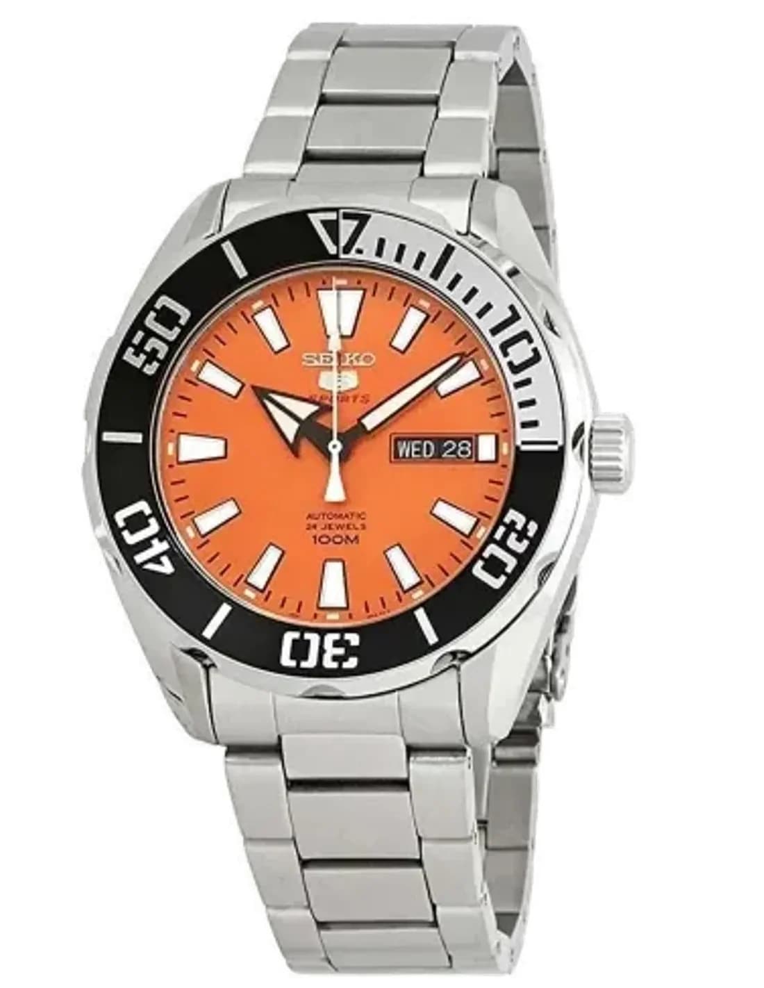 Men's Watch Seiko SRPC55K1 Automatic Orange Dial 43mm
