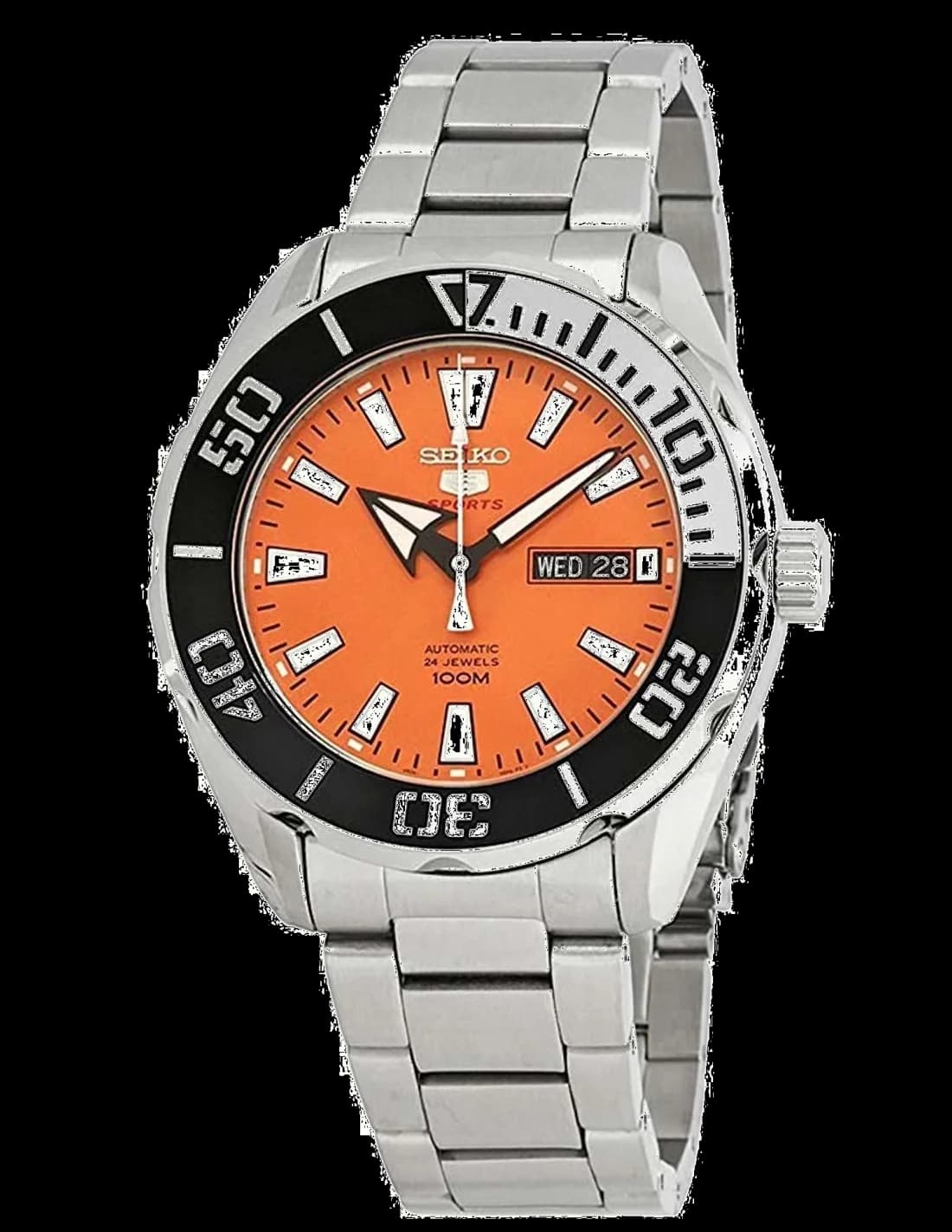 Men's Watch Seiko SRPC55K1 Automatic Orange Dial 43mm