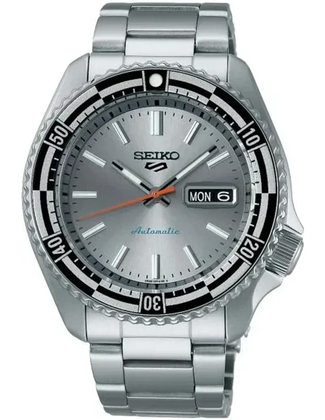 Seiko SRPK09K1 Automatic Stainless Steel Silver Textured Dial Watch