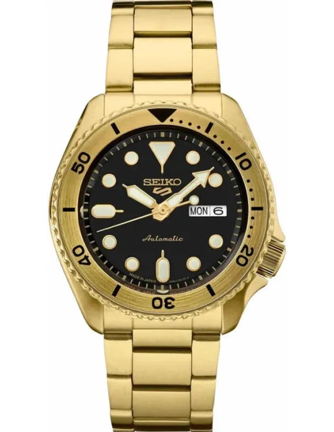 Men's Watch Seiko SRPK18 Automatic Steel Black Dial
