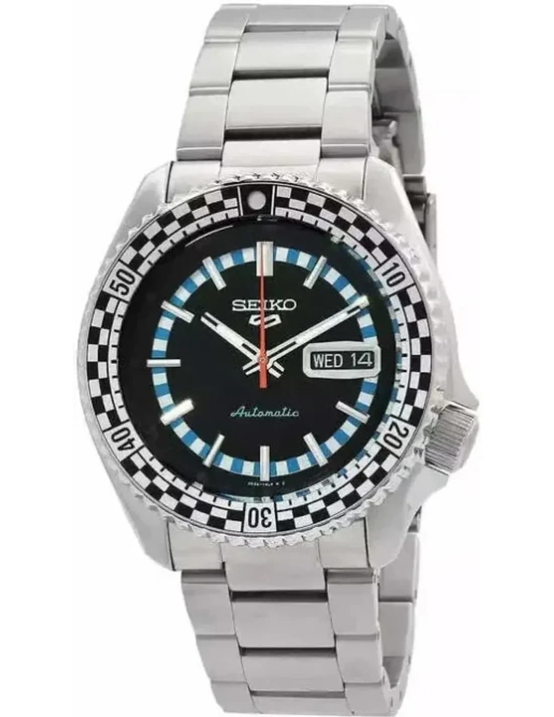 Seiko SRPK67K1 Automatic Checker Dial Steel Watch