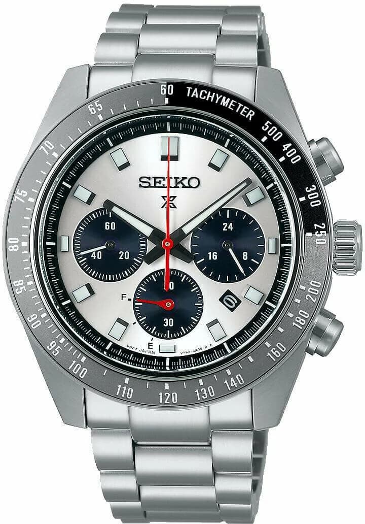 Seiko SSC911P1 Prospex Speedtimer Solar Stainless Steel Silver Watch