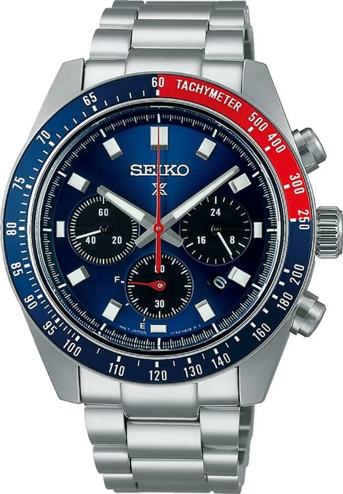 Seiko SSC913P1 Solar Chronograph Stainless Steel Blue Dial Watch