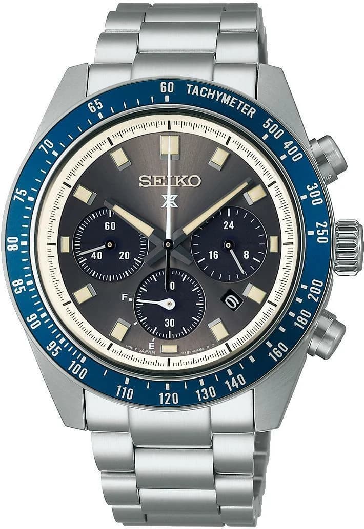 Seiko SSC939P1 Solar Chronograph Stainless Steel Grey Dial Watch