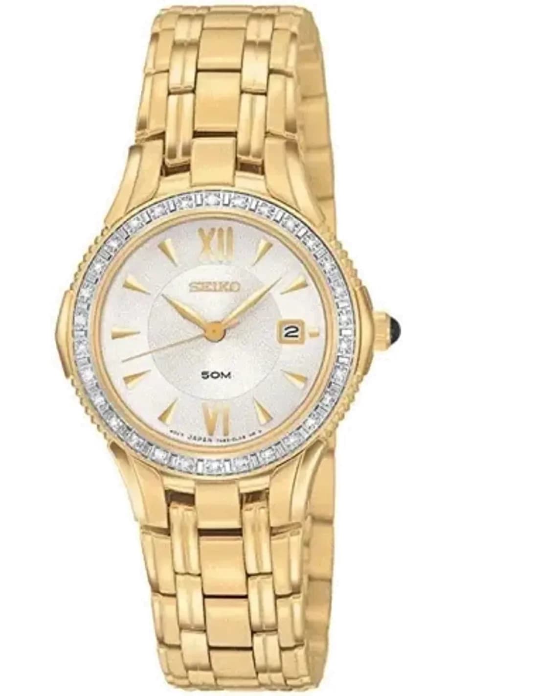 Women's Watch Seiko SXDA86 Grand Sport with Diamonds and Sapphire Glass