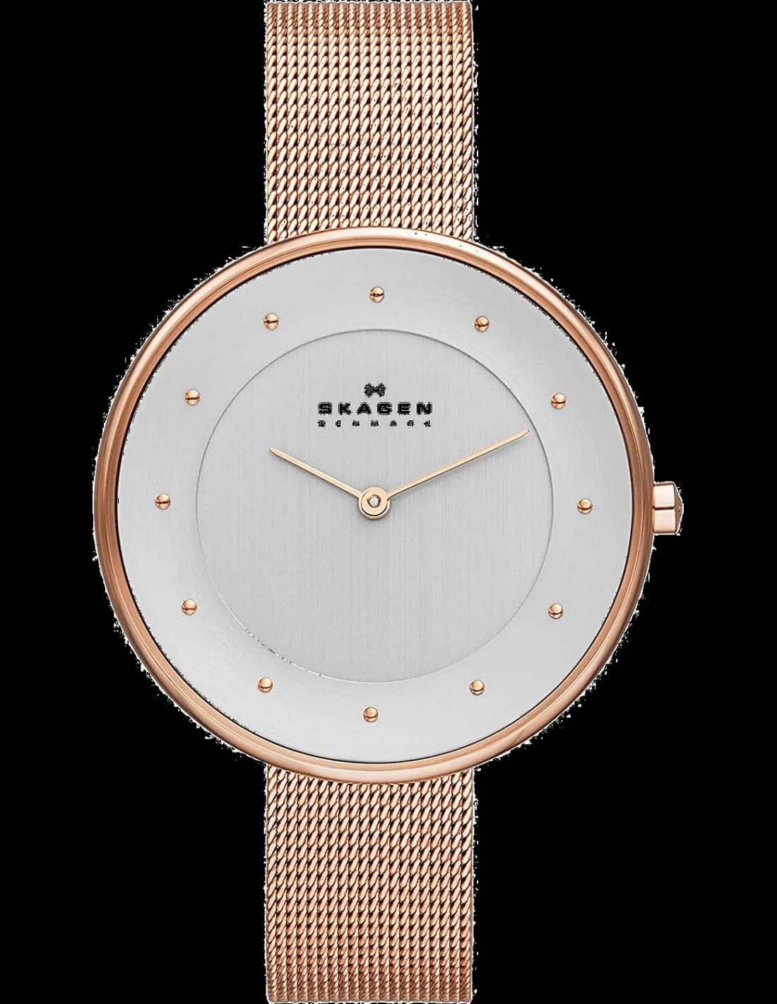 Montre Femme Skagen Gitte SKW2142 Bracelet en maille milanaise or rose