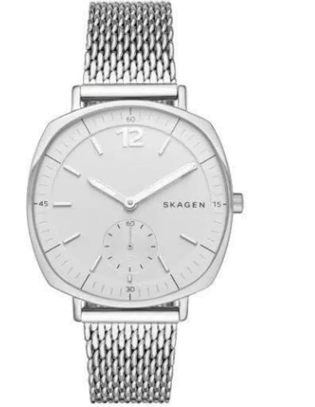 Skagen SKW2402 Cushion Case and Silver Milanese Mesh Watch
