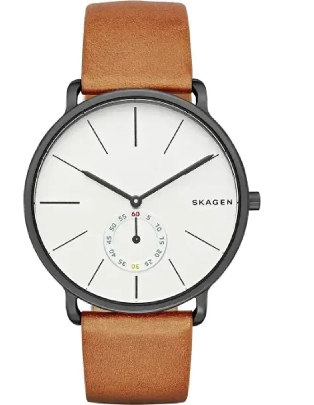 Men's Watch Skagen SKW6216 with brown leather strap