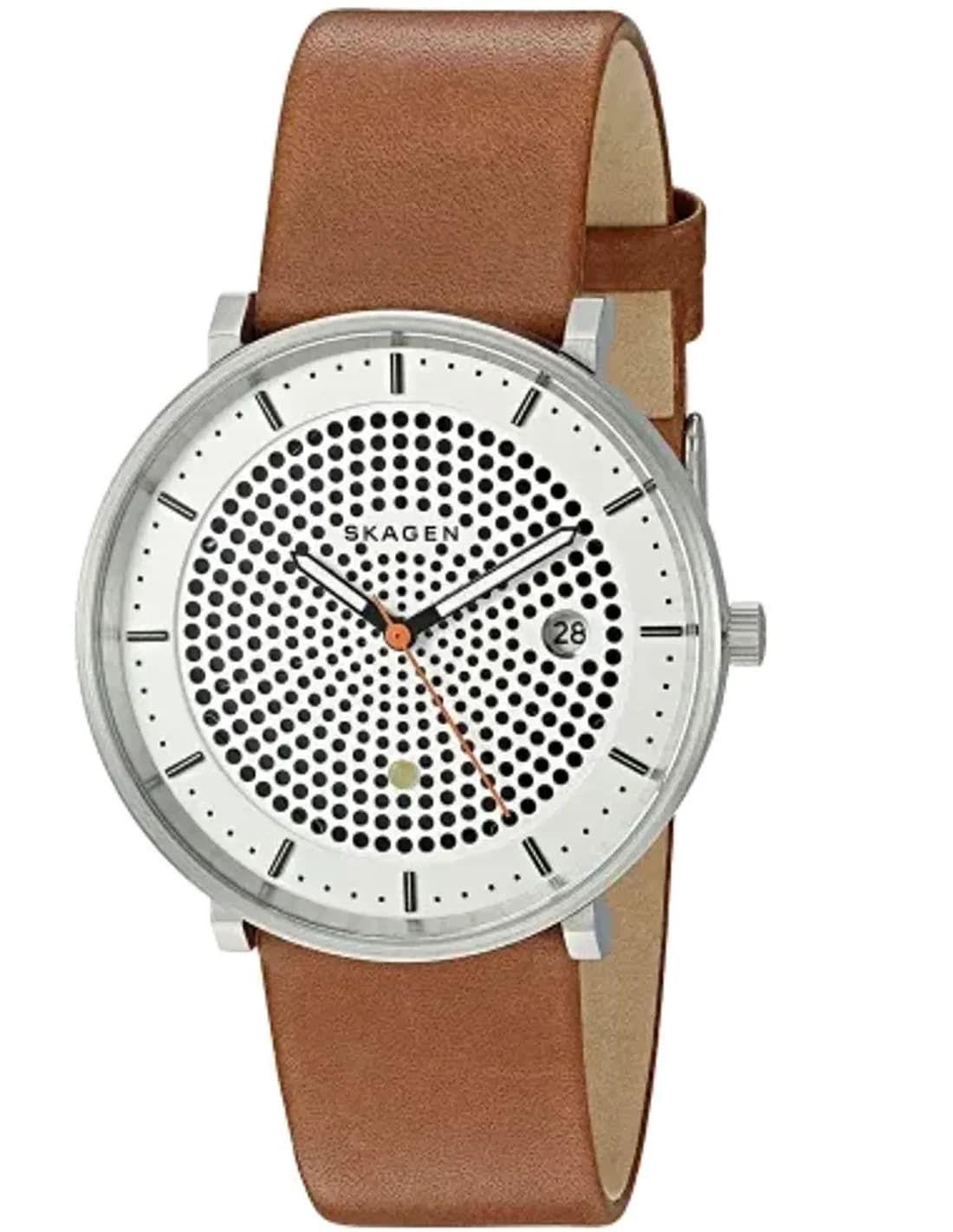 Montre Homme Skagen SKW6277 Hald Bracelet Cuir Marron