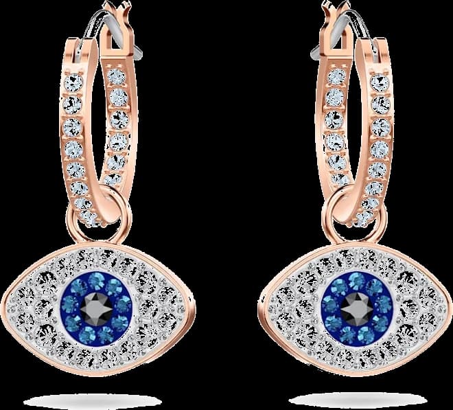Swarovski 5425857 Symbolica Lucky Eye Earrings in Rose Gold Plated Metal