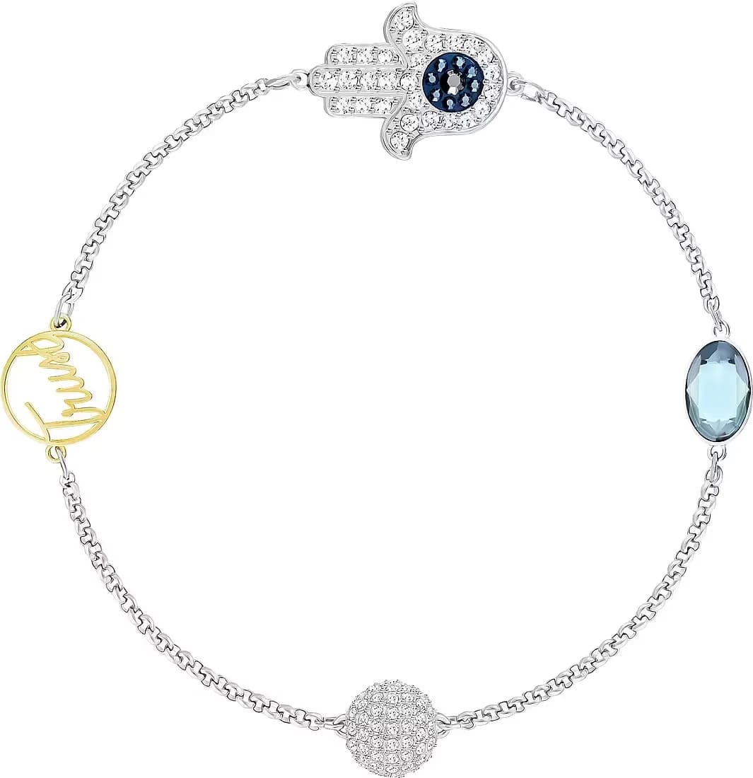 Bracelet Swarovski Remix Hamsa 5373249 multicolore plaqué rhodium