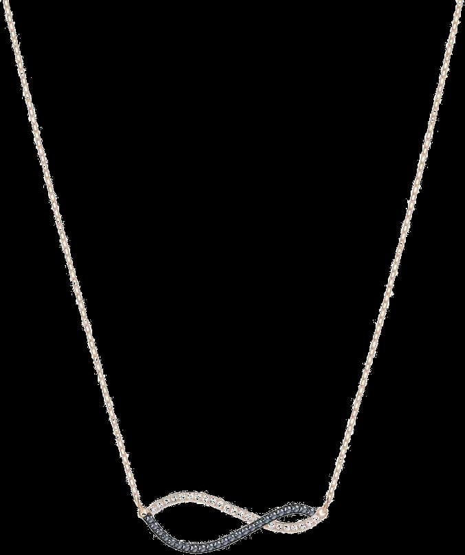 Collier Femme Élégant Swarovski 5384366, Plaqué Or Rose