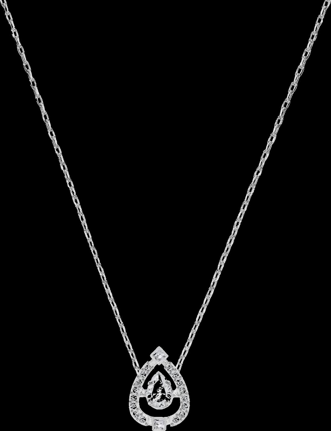 Collier Swarovski Sparkling Dance 5451992 plaqué rhodium cristaux blancs