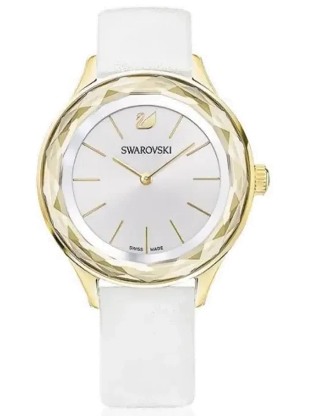 Swarovski Octea Nova 5295337 Women's Watch White Leather Strap
