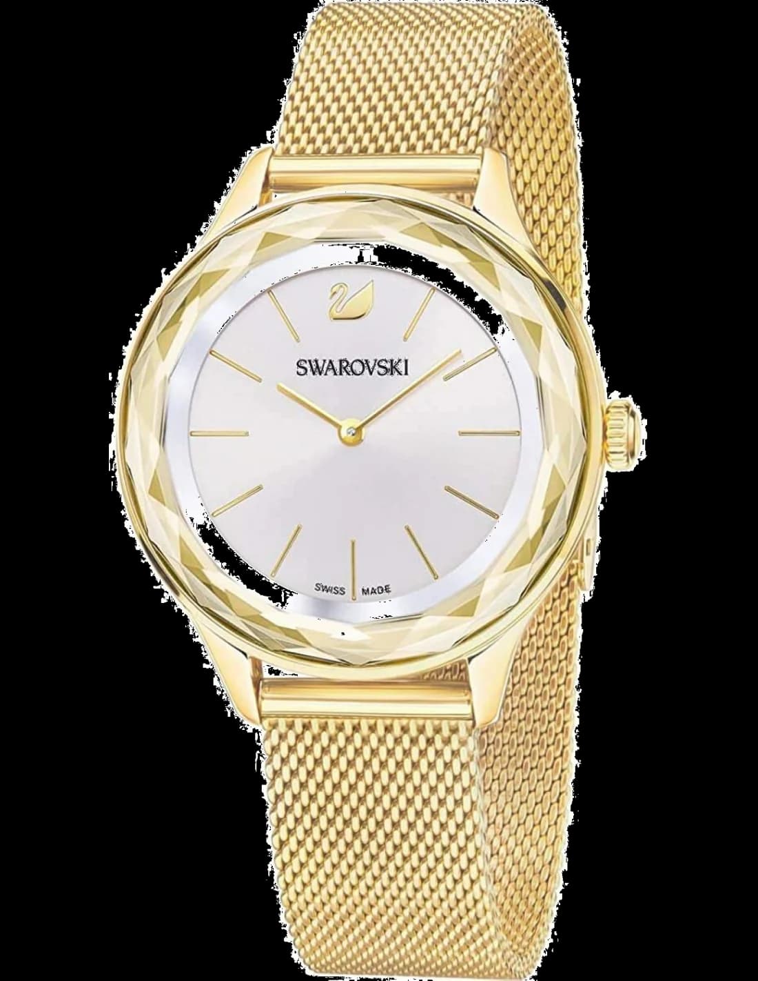 Swarovski 5430417 Octea Lux Gold Milanese Mesh and Crystals Watch