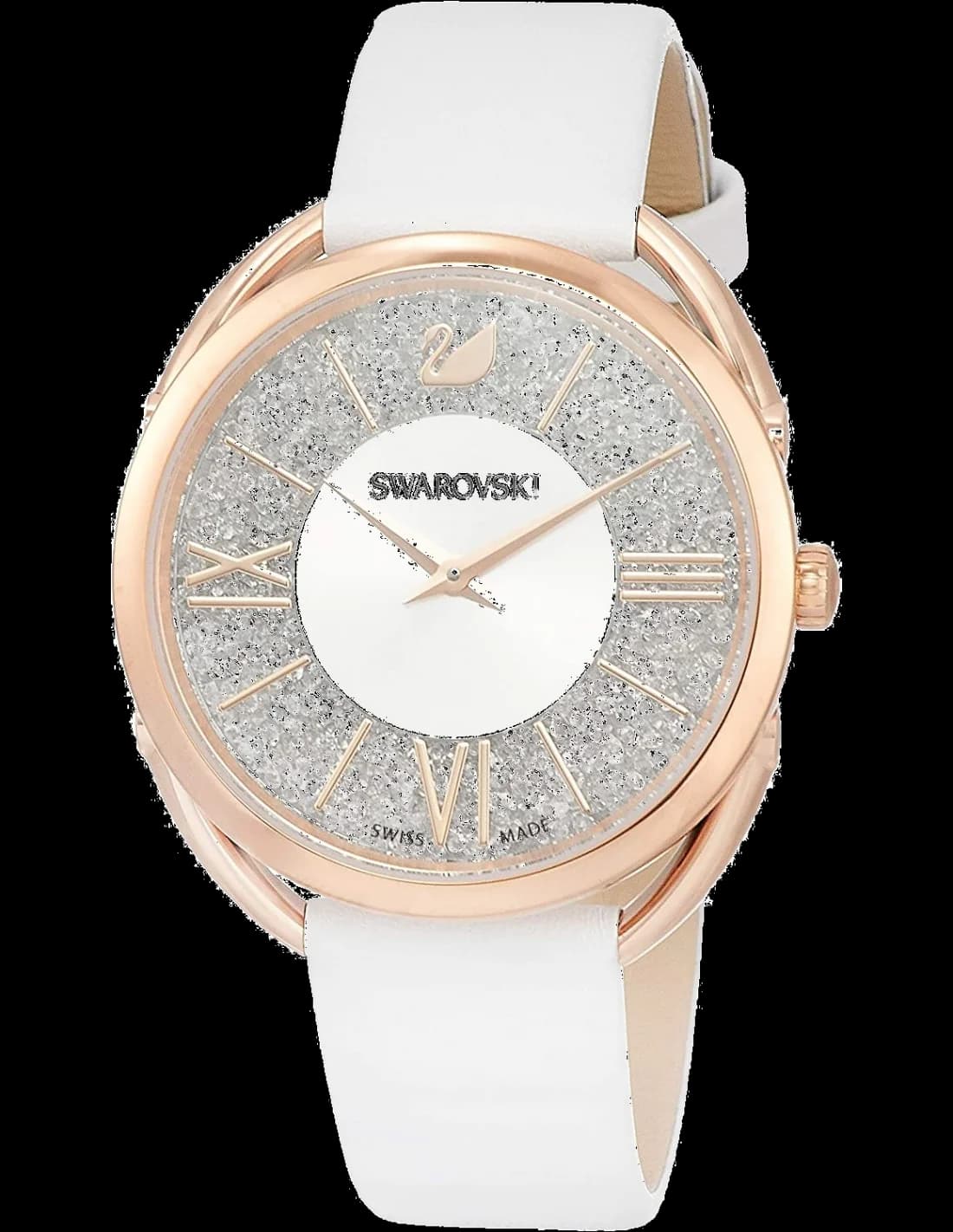 Swarovski 5452459 Crystalline Glam Women's Watch White Leather Bracelet
