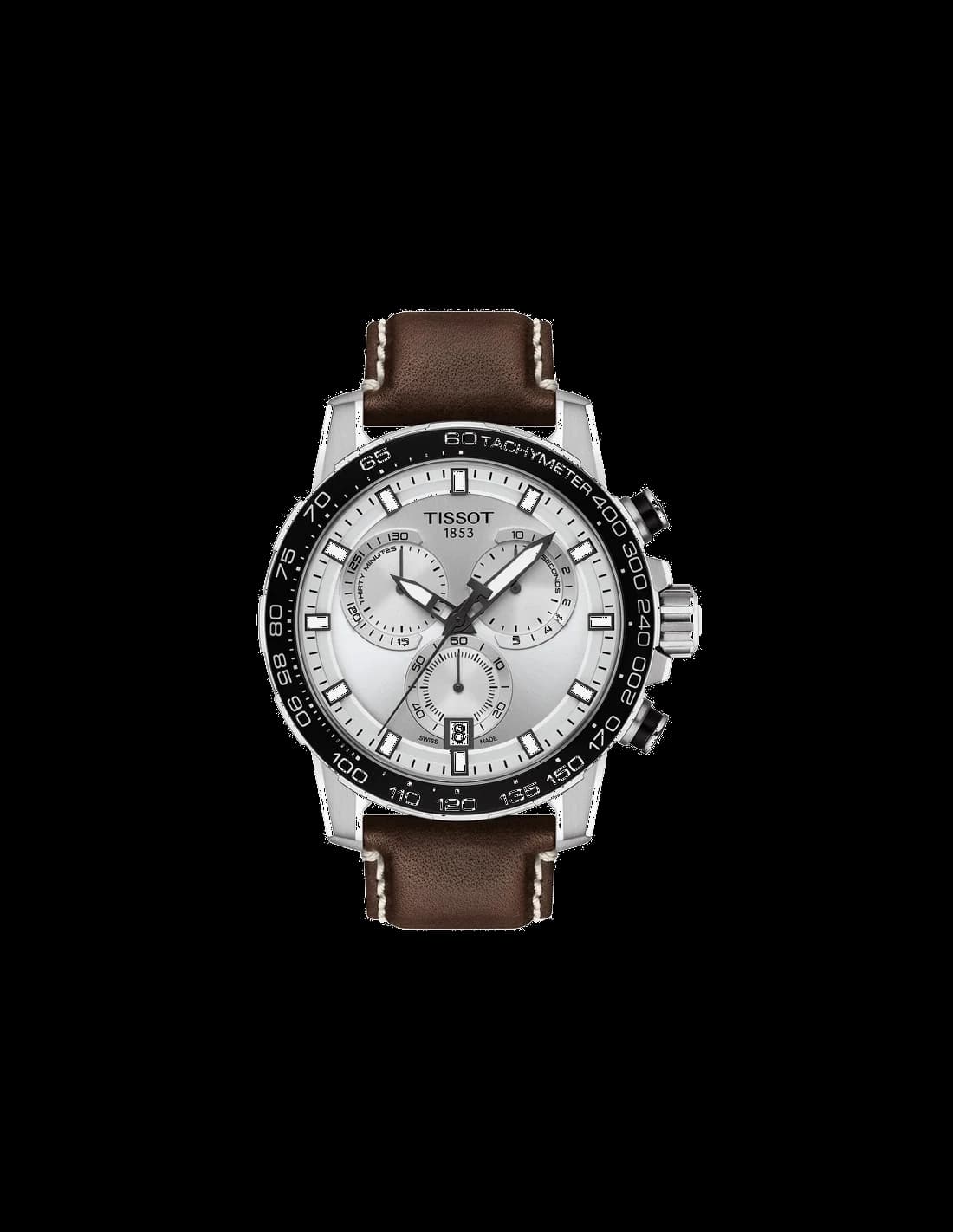 Tissot T1256171603100 Supersport Chrono Brown Leather Watch