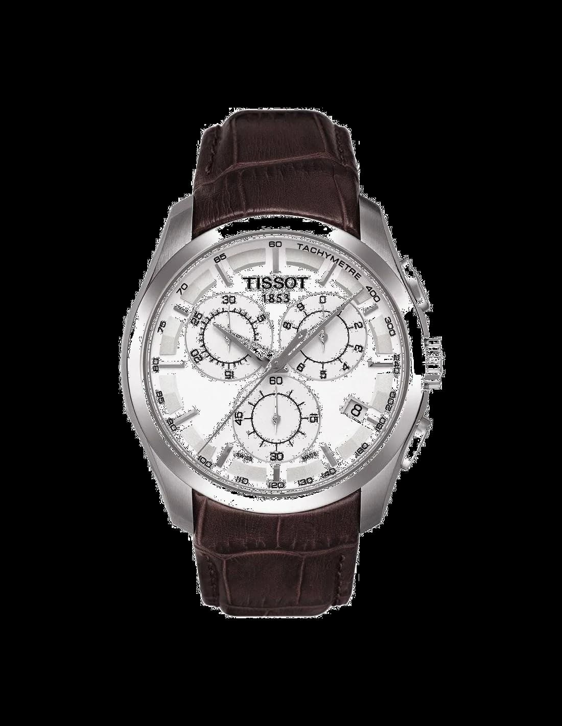 Men's Watch Tissot T0356171603100 Chronograph Brown Leather