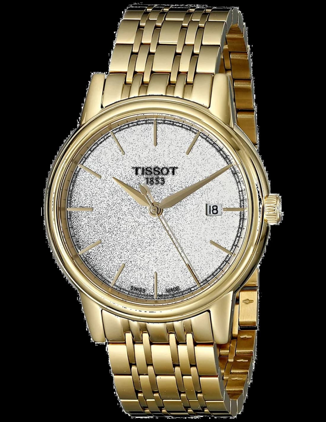 Tissot Carson Men's Watch T0854103302100 Gold Stainless Steel Bracelet