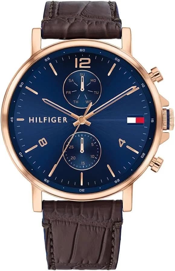 Tommy Hilfiger 1710418 Daniel Blue and Rose Gold Dial Watch