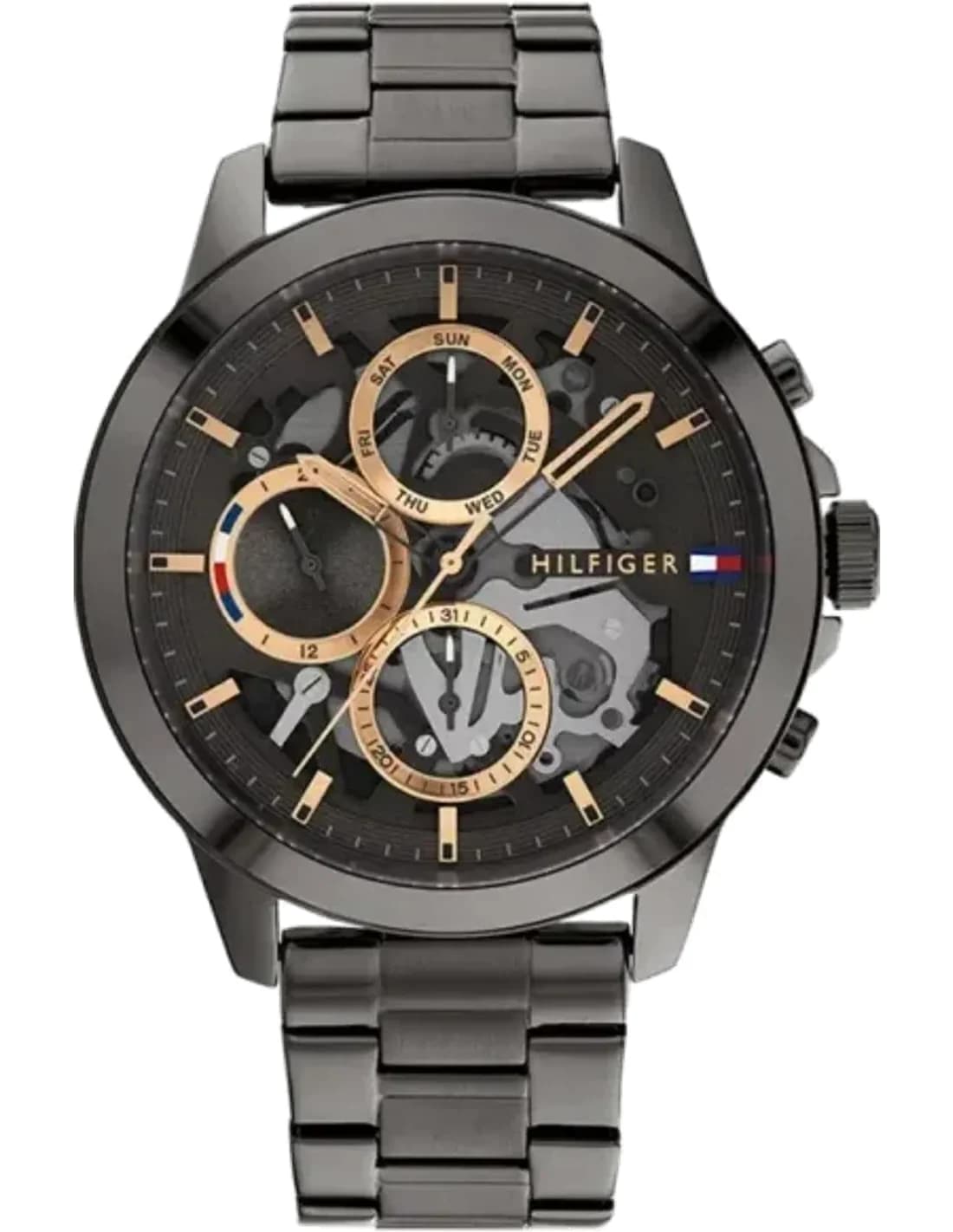 Montre Homme Tommy Hilfiger 1710479 Henry Automatique Squelette Anthracite