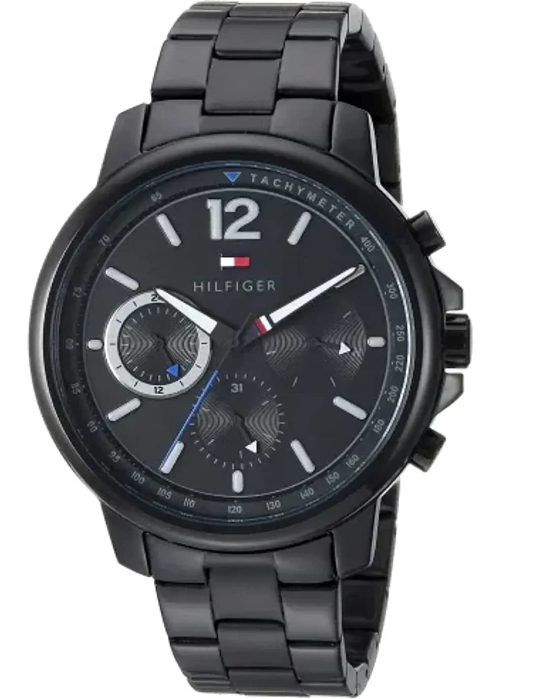 Men's Watch Tommy Hilfiger 1791529 Landon Black Steel Chronograph