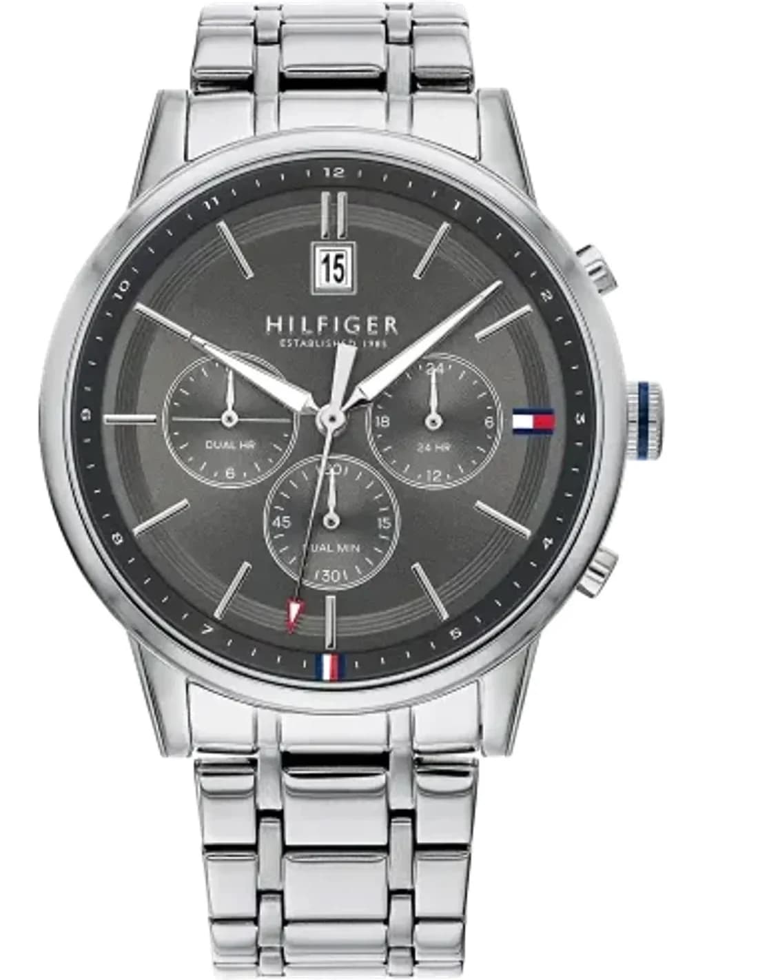 Tommy Hilfiger 1791632 Kyle Watch with Multifunction Dial and Steel Strap