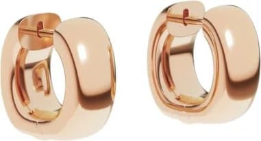 Boucles d'oreilles APM Monaco x Charles Leclerc Chuncky Rose plaqués or rose 18 carats
