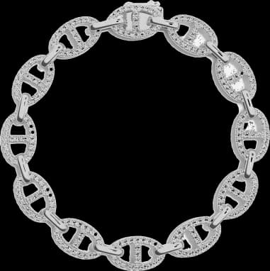 Bracelet Chaîne APM Monaco en Argent 925 - Élégance Maille Marine