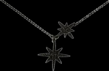 Collier ajustable APM Monaco Double Météorites en métal rhodié noir