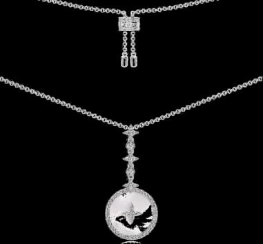 Adjustable necklace APM Monaco star set on mother-of-pearl