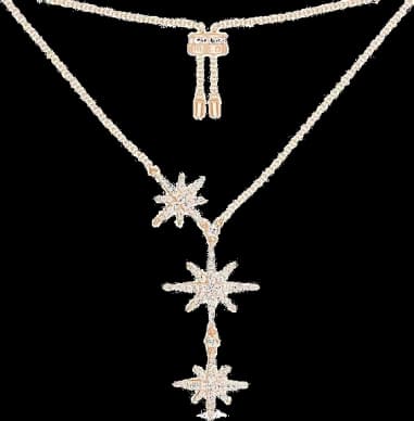 Collier ajustable APM Monaco Triple Météorites en métal or rose