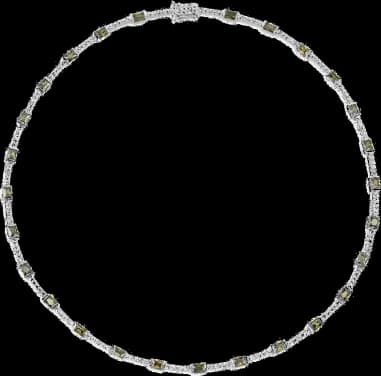 Collier APM Monaco Festival serti de cristaux pavé de pierres vertes