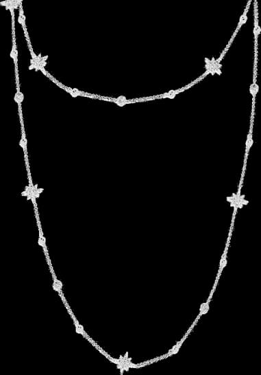 Collier APM Monaco Versatile chaîne avec perles et météorites en argent 925