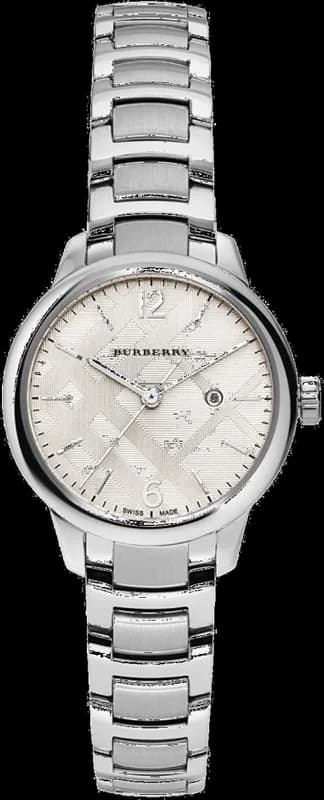 Montre Femme Burberry BU10108 Classic Acier Argenté Swiss Made