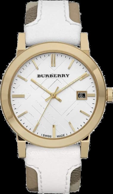 Women's Watch Burberry BU9015 Heritage Nova Leather Haymarket Strap
