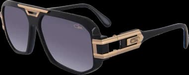 Lunettes de soleil Cazal Legends 675 001 en acétate finition noir et or
