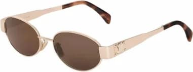 Celine Triomphe Oval Sunglasses CL40235U Metal Frame